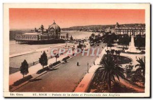 Postcard Old Nice Palais De La Jetee and Promenade Des Anglais