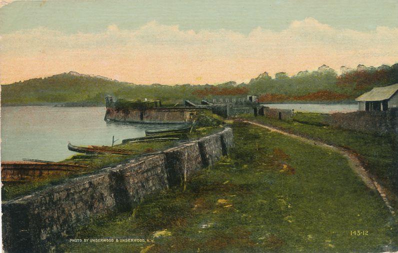 Ruins of old Spanish Fort at Porto Bello, Panama - Roadside - DB