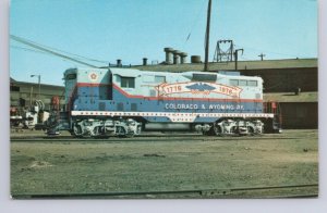 The Patriot, Colorado & Wyoming GP7 Locomotive, Pueblo CO, Vintage 1975 Postcard