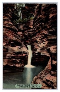 Whispering Falls Watkins Glen New York NY 1913 DB Postcard P25