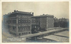 New York City Columbia University 1907 Real Photo Barnard College Fiske Milbank 