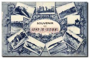 Old Postcard Remembrance Sissonne camp (militaria)