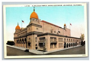 Vintage 1930's Postcard Al Malaikah Temple Los Angeles California