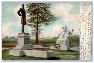 c1905 The Davis Plot Hollywood Cemetery Richmond VA Tuck's Wake Postcard