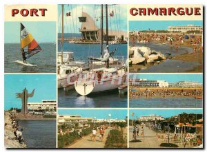 Postcard Modern Camargue Port Camargue Gard The harbor beach and marinas