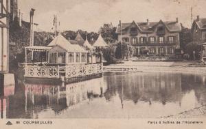 Parcs A Hautres Hostellerie Hotel Courseulles Normandy Antique French Postcard