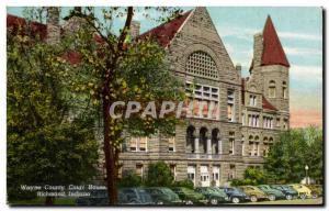 Postcard Old Wayne County Court House Richmond Indiana