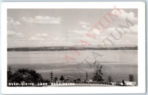 c1930s Seattle, WA RPPC Lake Washington Birds Eye Views Inc Real Photo VI A193