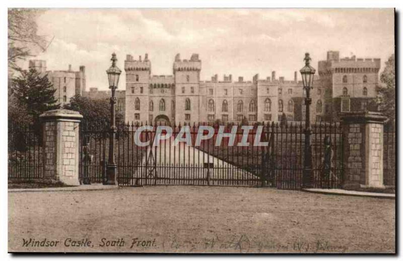 Great Britain Great Britain Old Postcard Windsor castle South forehead