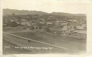 c1910 RPPC Postcard; Birdseye Town View White Sulphur Springs MT Meagher County