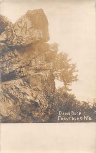 F6/ Frostburg Maryland RPPC Postcard c1910 Dans Rock Geology 6