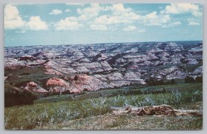 Badlands North Dakota~Painted Canyon~Highway 10~Vintage Postcard