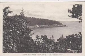 Maine Bar Harbor Great Head From Ocean Drive Albertype