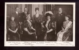 ROY116 - King Edward VII - Royal Gathering at Windsor in Nov.1907 - postcard