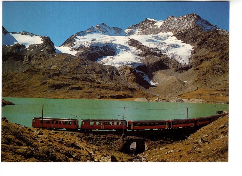 Express Railway Train, Mountains, Switzerland