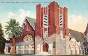 SAN BERNARDINO, California CA    FIRST PRESBYTERIAN CHURCH   ca1910's Postcard