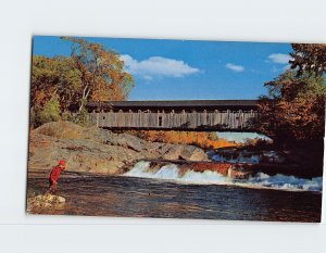 Postcard Swiftwater Covered Bridge, Bath, New Hampshire