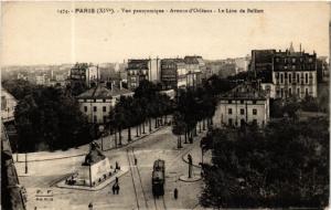 CPA AK PARIS 14e Vue panoramique Avenue d'Orléans, Le lion de Belfort (303701)