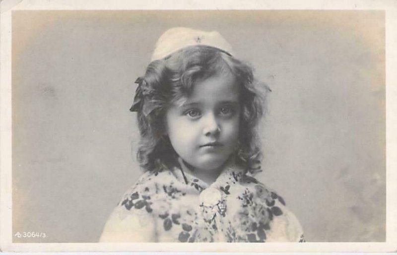 Young European Girl Real Photo RPPC Used Postcard