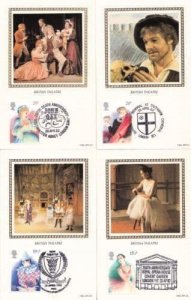 Benham British Theatre Stamp First Day Cover Set Mint