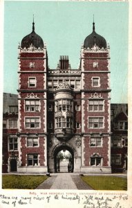 Vintage Postcard War Memorial Tower Building University Of Pennsylvania PA