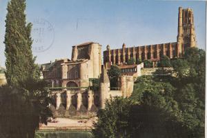 BF21302 albi tarn effet de soleil couchant sir  imposa  france  front/back image