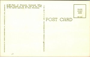 Vintage 1960's Centennial Office Building St Paul Minnesota MN Postcard