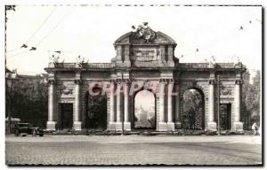 Old Postcard Madrid Puerta de Alcala