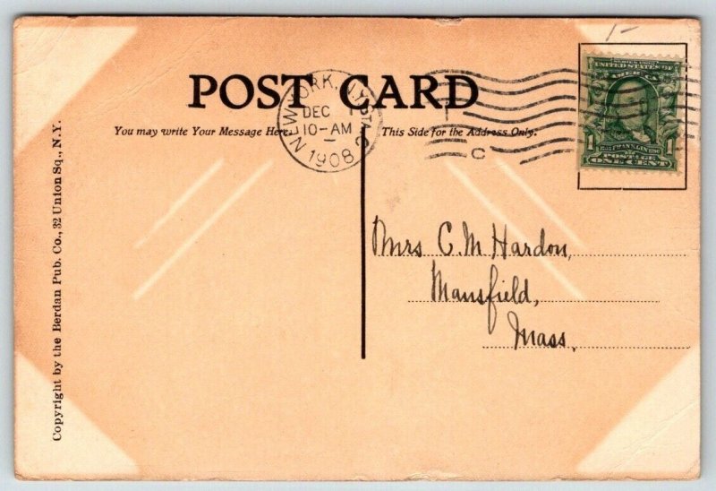 Wanted a Mate - Women on Boat  1908  Postcard