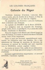B91695 niger africa map cartes geographiques camel types folklore