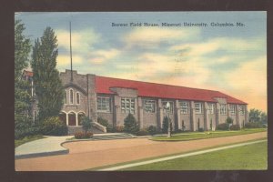 UNIVERSITY OF MISSOURI TIGERS COLUMBIA MO BASKETBALL STADIUM VINTAGE POSTCARD