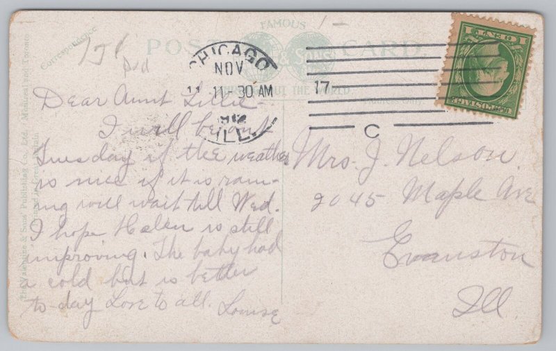 State View~Ontario Canada~Niagara Falls~Niagara Glen~Vintage Postcard