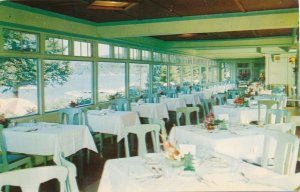 Dining Room at Holl's Inn - Inlet NY, Adirondacks, New York - pm 1953 - Roadside