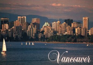 CONTINENTAL SIZE POSTCARD ENGLISH BAY AT VANCOUVER BRITISH COLUMBIA