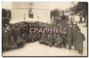 PHOTO CARD Old Postcard Army Regiment Chateauroux