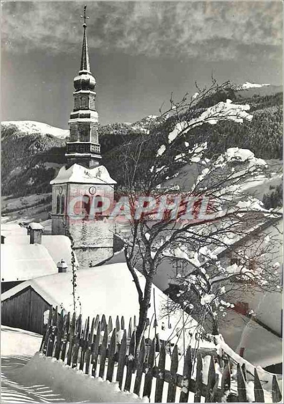 Postcard Modern Hauteluce Savoie The Belfry