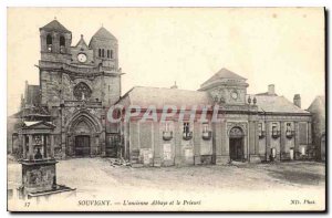 Old Postcard Souvigny old Abbey and Prioress