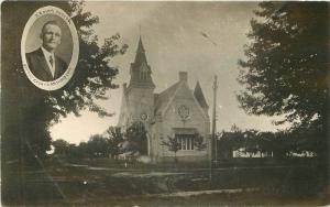 Anthony Harper Kansas C-1910 Baptist Church RPPC real photo postcard 9650