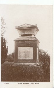 Buckinghamshire Postcard - Gray's Monument, Stoke Poges, Real Photo - Ref 17786A