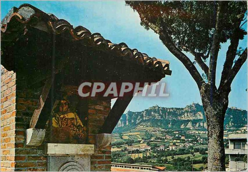 Postcard Modern Repubblica di San Marino and Mount Titano Fountaine with the ...