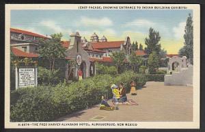 Fred Harvey-Alvarado Hotel Albuquerque NM Post Card PPC245