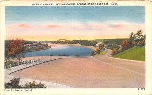 Scenic Highway looking towards Bourne Bridge Cape Cod, Massachusetts