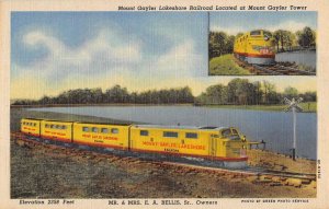 Mount Gayler Arkansas Lakeshore Railroad Multiview Antique Postcard KK1161