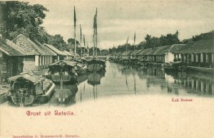 PC CPA BATAVIA - JAKARTA, KALI BESAAR, INDONESIA, VINTAGE POSTCARD (b5803)