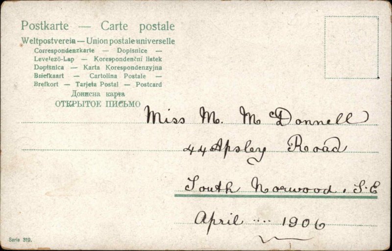 Fertility Fantasy Babies Toddlers Play Orchestra Instruments c1910 Postcard