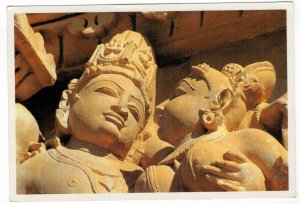 India 2010 Unused Postcard Khajuraho Temple Sculptures