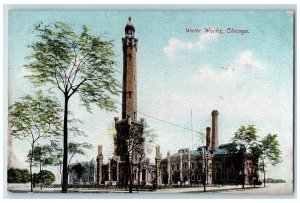 1911 Water Works Roadside Scene Chicago Illinois IL Posted Vintage Postcard 