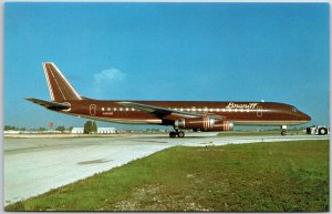 Airplane Braniff International McDonnell Douglas DC-8-62 Postcard