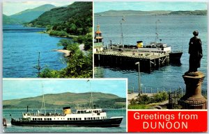 VINTAGE POSTCARD GREETINGS FROM DUNEDIN SCOTLAND MULTIVIEW POSTED 1979