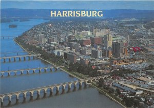 Lot99  usa aerial view of harrisburg pennsylvania looking north